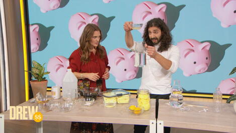 Armen Adamjan Shows Drew How to Make Her Own Fertilizer Using Eggshells, Potato Peels, and More | Nifty and Thrifty