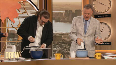 Drew and Joshua Weissman Explore a TikTok Handheld Mixer Hack | Drew's News 