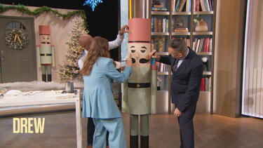 Mikel Welch Shows Drew How to Make Life-Size Nutcrackers on a Budget