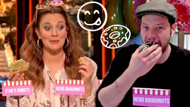 Ike Barinholtz Helps Drew Crown the Best Donut | Battle of the Bites