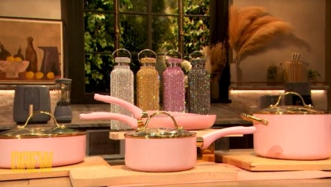 Meghan Trainor and Drew Explore Paris Hilton's New Line of Cookware | In a Minute 