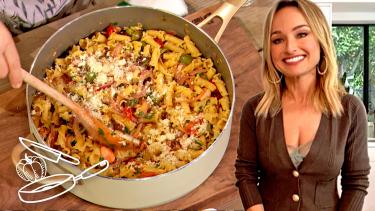 Giada De Laurentiis' Campanelle with Salmon Recipe is Healthy and Tasty | Drew's Cookbook Club