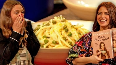 Drew and Pilar Get Emotional Seeing Their Cookbook for the First Time as They Make Pasta De Limone