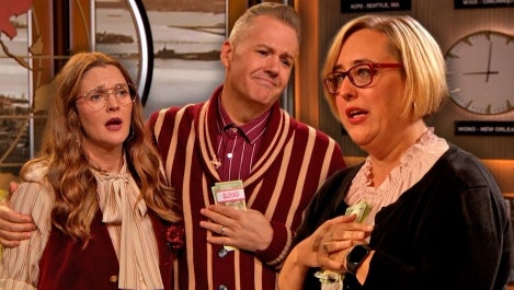 Drew, Ross, and Audience Member Claire