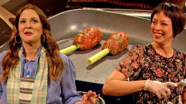 Drew and Chef Pilar Valdes Whip Up Delicious Beef Skewers from Their New Cookbook