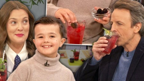 Leo Kelly Returns to Show Seth Meyers and Drew How to Make a Berry Shirley Temple