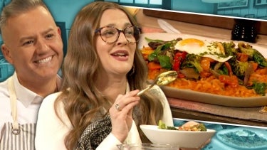 Ross Mathews Teaches Drew How to Make His Fridge-Leftovers Breakfast Hash Rossipe