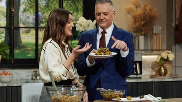 Drew Barrymore Tries Pistachio Energy Bites for the First Time 