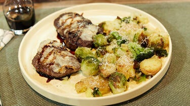 Giada De Laurentiis Shows How to Make Filet Mignon with Gorgonzola and Balsamic 