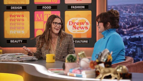 Drew Barrymore and Valerie Bertinelli