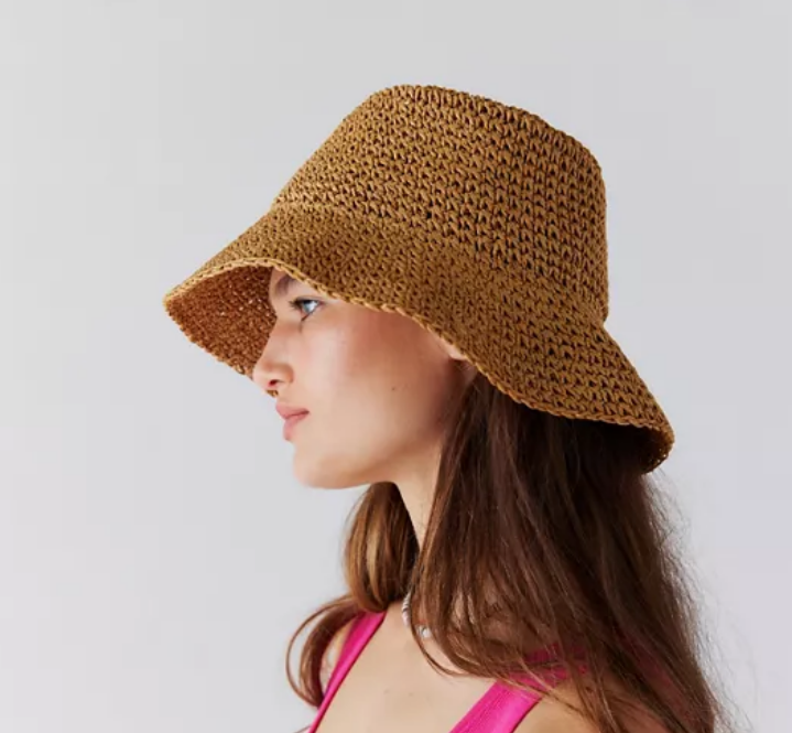 Straw Bucket Hat